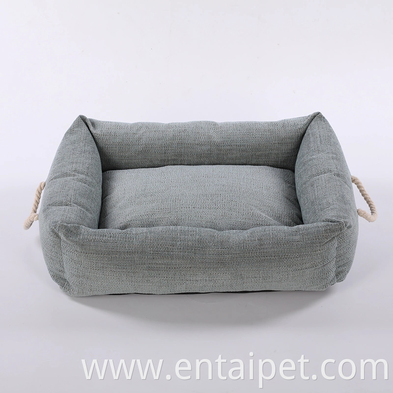 Jacquard Fabric Eco-Friendly Stocked Soft Economic High Quality Dog Bed